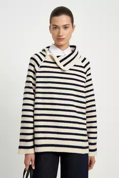 Джемпер свободного силуэта с шерстью