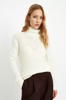 Джемпер свободного силуэта с шерстью