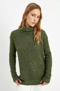 Джемпер свободного силуэта с шерстью