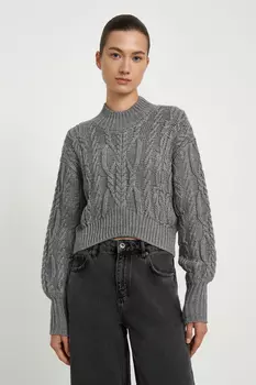 Джемпер свободного силуэта с шерстью