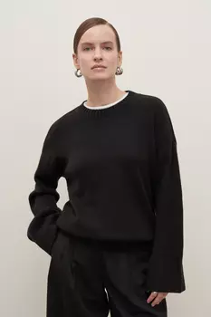 Джемпер свободного силуэта с шерстью