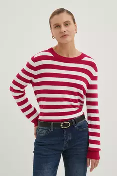 Джемпер в полоску с добавлением вискозы