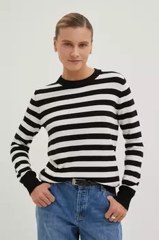Джемпер в полоску с добавлением вискозы