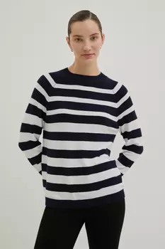 Джемпер в полоску свободного силуэта