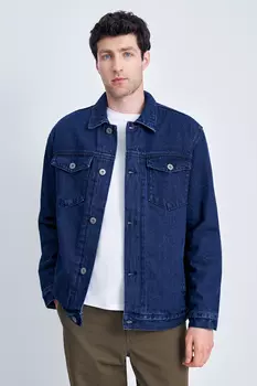 Джинсовая куртка с подкладкой из искусственного меха