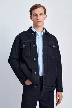 Джинсовая куртка с подкладкой из искусственного меха