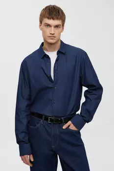 Джинсовая рубашка прямого кроя