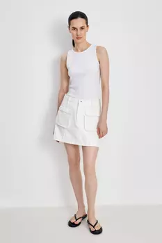 Джинсовая юбка мини