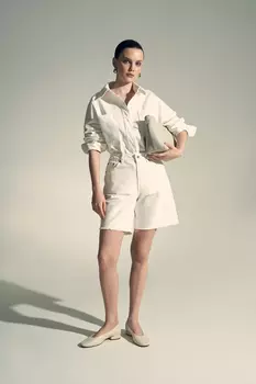 Джинсовые шорты удлиненные