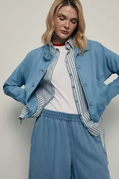 Джинсовый жакет из тенселя