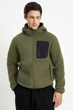 Флисовая куртка с капюшоном