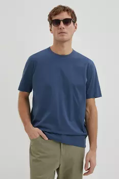 Футболка из хлопка прямого кроя