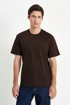 Футболка из хлопка прямого кроя