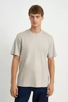 Футболка из хлопка прямого кроя