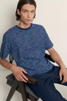 Футболка из хлопка с цветочным принтом