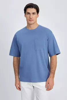Футболка из хлопка с нагрудным карманом