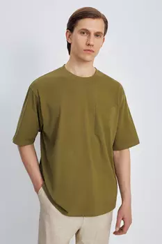 Футболка из хлопка с нагрудным карманом