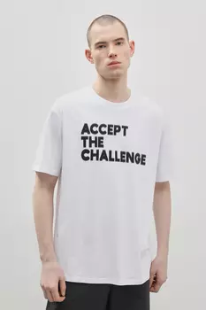 Футболка из хлопка с принтом