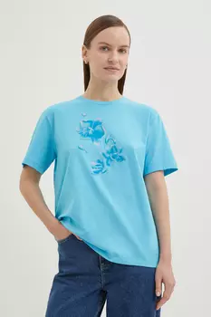 Футболка из хлопка с принтом