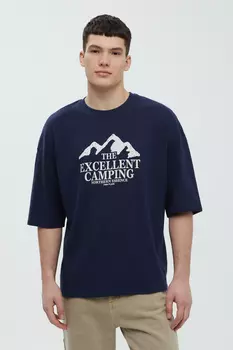 Футболка из хлопка с принтом