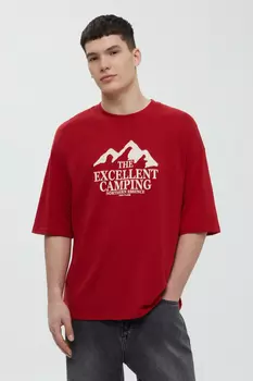 Футболка из хлопка с принтом