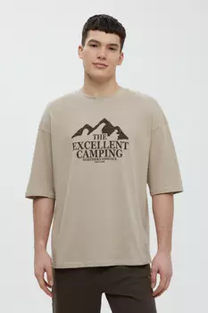 Футболка из хлопка с принтом