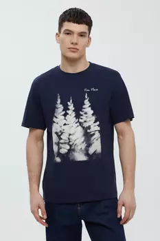 Футболка из хлопка с принтом