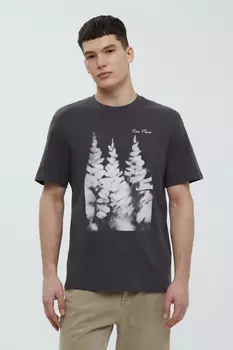 Футболка из хлопка с принтом