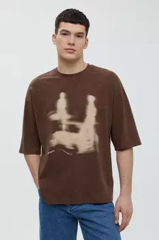 Футболка из хлопка с принтом