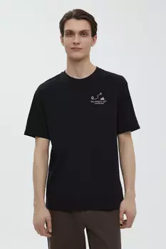 Футболка из хлопка с принтом