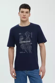 Футболка из хлопка с принтом