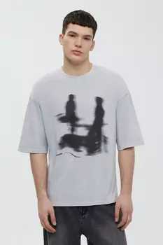 Футболка из хлопка с принтом