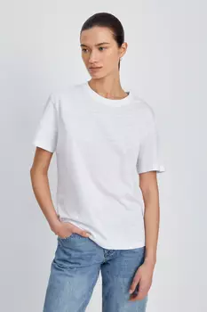 Футболка из хлопка свободного силуэта