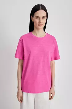 Футболка из хлопка свободного силуэта