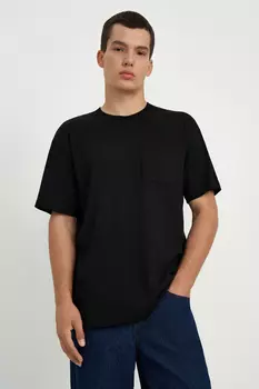 Футболка из хлопка свободного силуэта