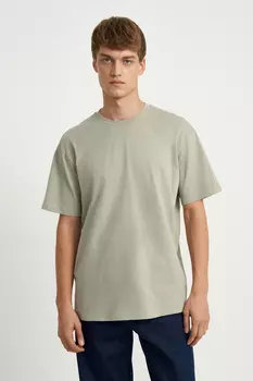 Футболка из хлопка свободного силуэта