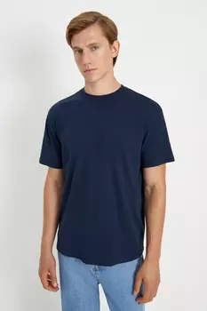 Футболка из хлопка свободного силуэта