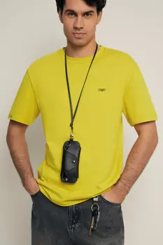 Футболка прямого кроя из хлопка