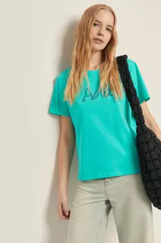 Футболка прямого силуэта с принтом