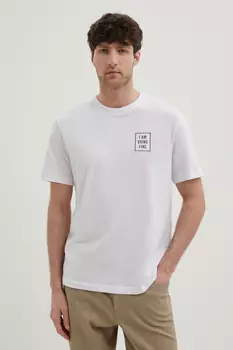 Футболка прямого силуэта с принтом