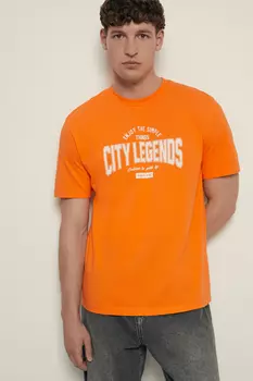 Футболка прямого силуэта с принтом