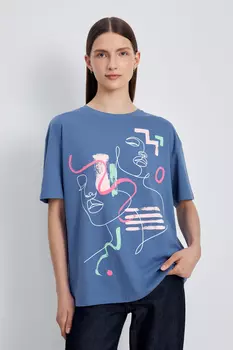 Футболка с абстрактным принтом