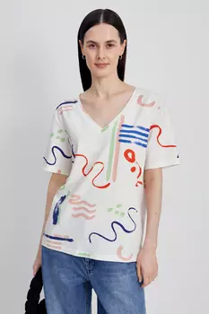 Футболка с абстрактным принтом