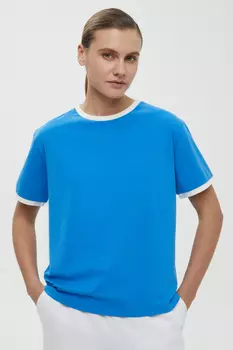 Футболка с контрастной отделкой