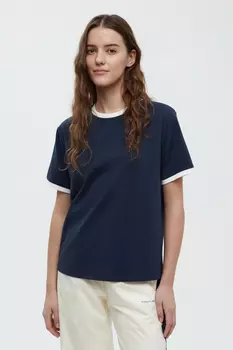 Футболка с контрастной отделкой