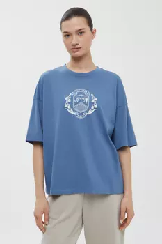 Футболка свободного кроя с принтом