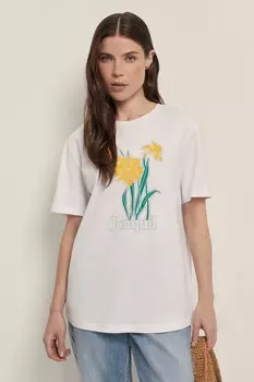 Футболка свободного силуэта с принтом