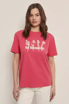 Футболка свободного силуэта с принтом