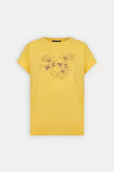 Футболка свободного силуэта с принтом