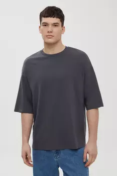 Футболка унисекс из хлопка оверсайз силуэта